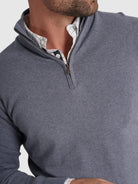 JERSEY DE CASHMERE AZUL MANGA LARGA REGULAR FIT MR. AZUL