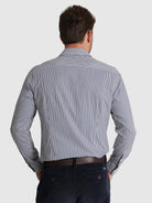 CAMISA ALGODÓN AZUL MANGA LARGA SLIM FIT MR. AZUL