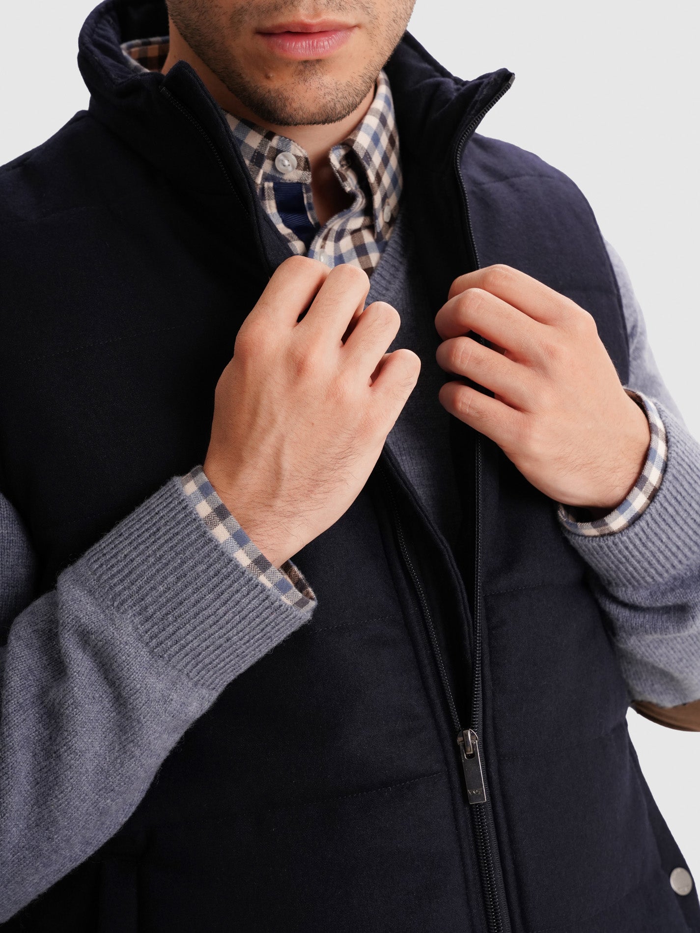 BLUSÃO AZUL REGULAR FIT MR. BLUE