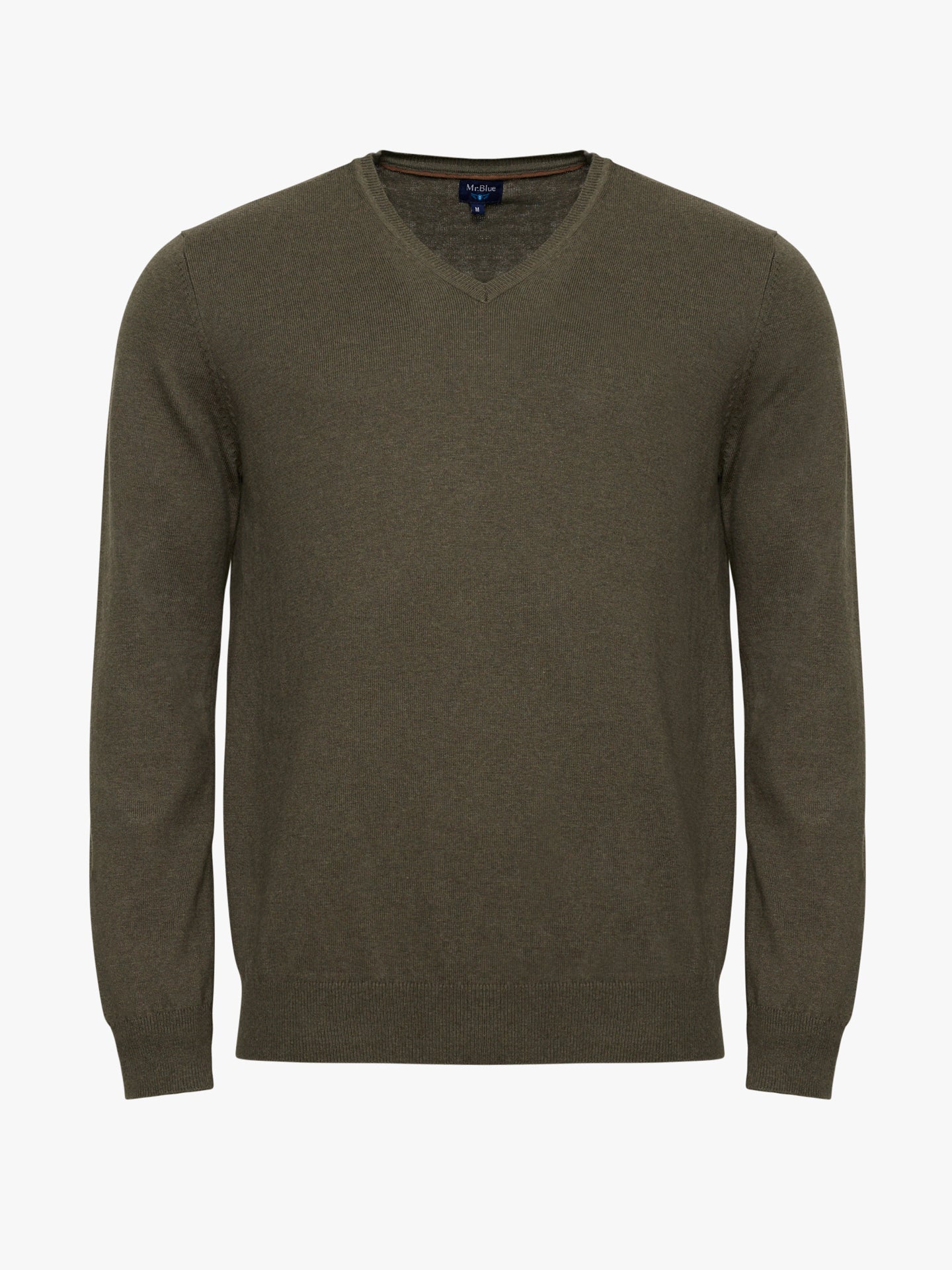 GREEN THIN PULLOVER LONG SLEEVE REGULAR FIT MR. BLUE