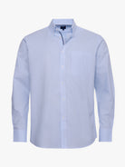 Camisa Algodão Azul Manga Comprida Regular Fit Mr. Blue