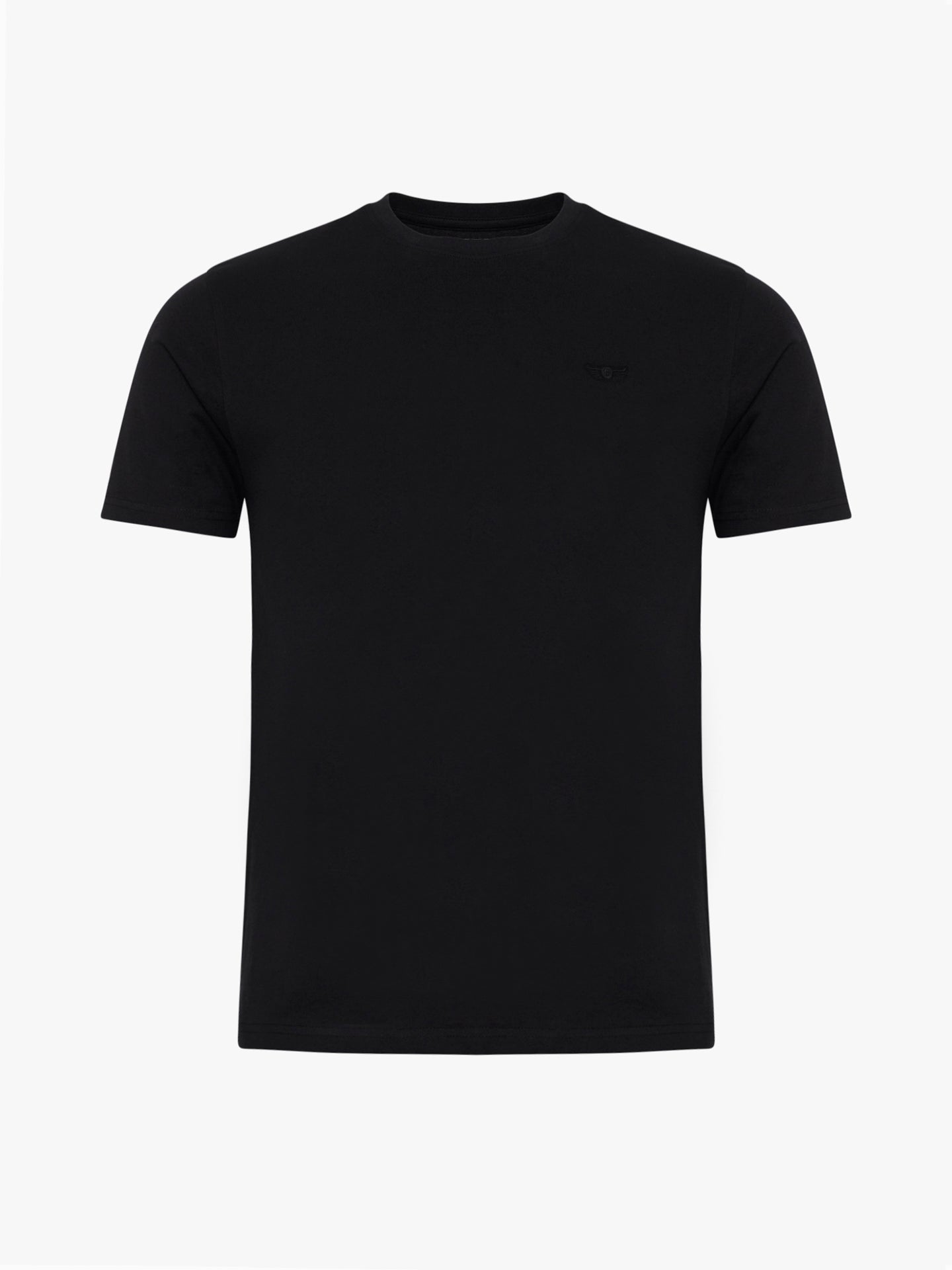 T-shirt Algodão Preta Manga Curta Regular Fit Mr. Blue