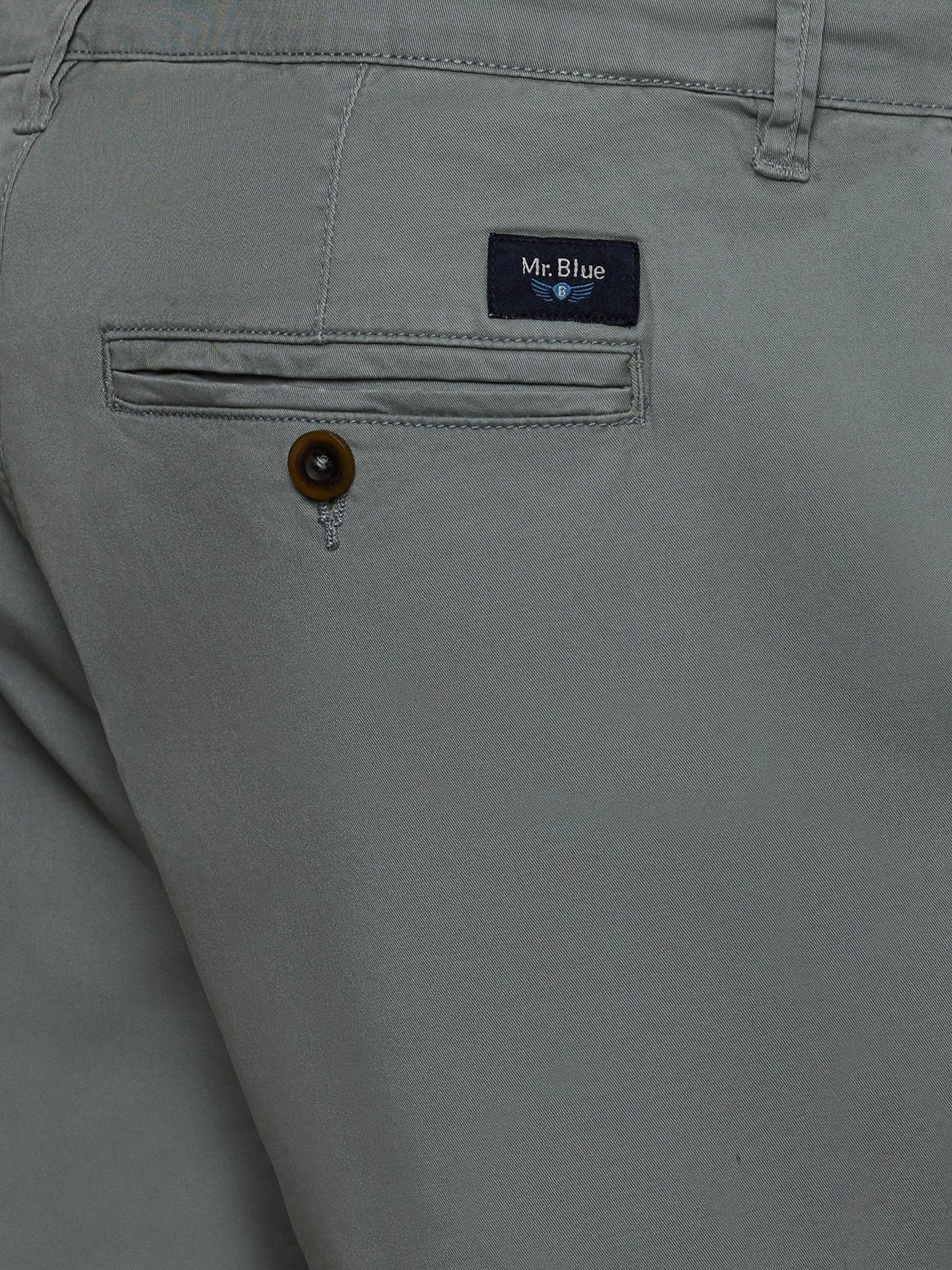 Calças Chinos Slim Fit Twill Azuis Mr. Blue