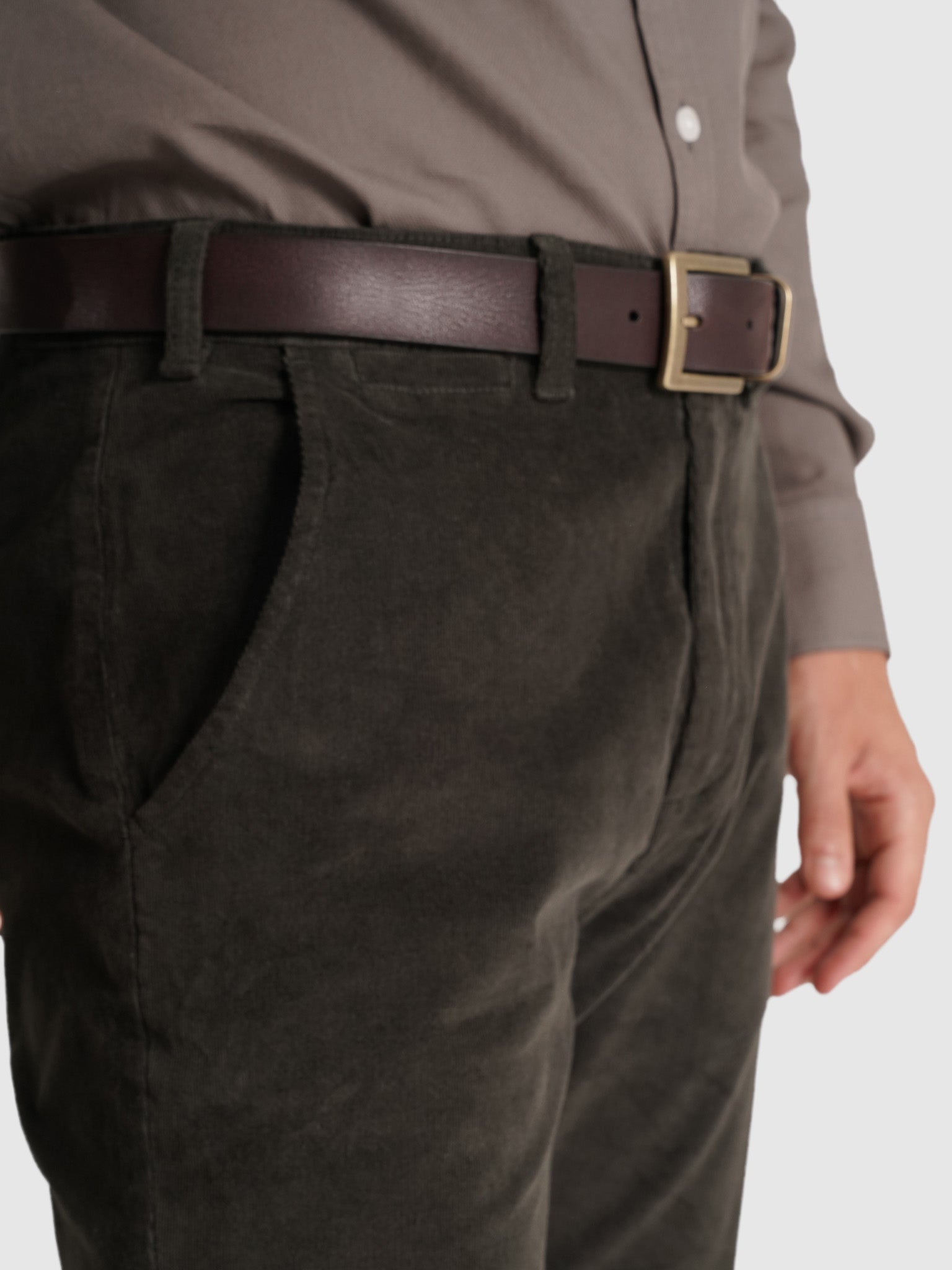 Calça Algodão Verdes Regular Fit Mr. Blue