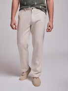 BEIGE LINEN REGULAR FIT MR. BLUE
