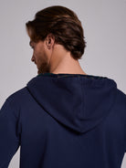 Hoodie Algodão Azul Manga Comprida Regular Fit Mr. Blue
