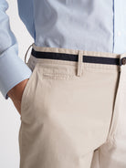 Calças Chinos Slim Fit Twill Beges Mr. Blue