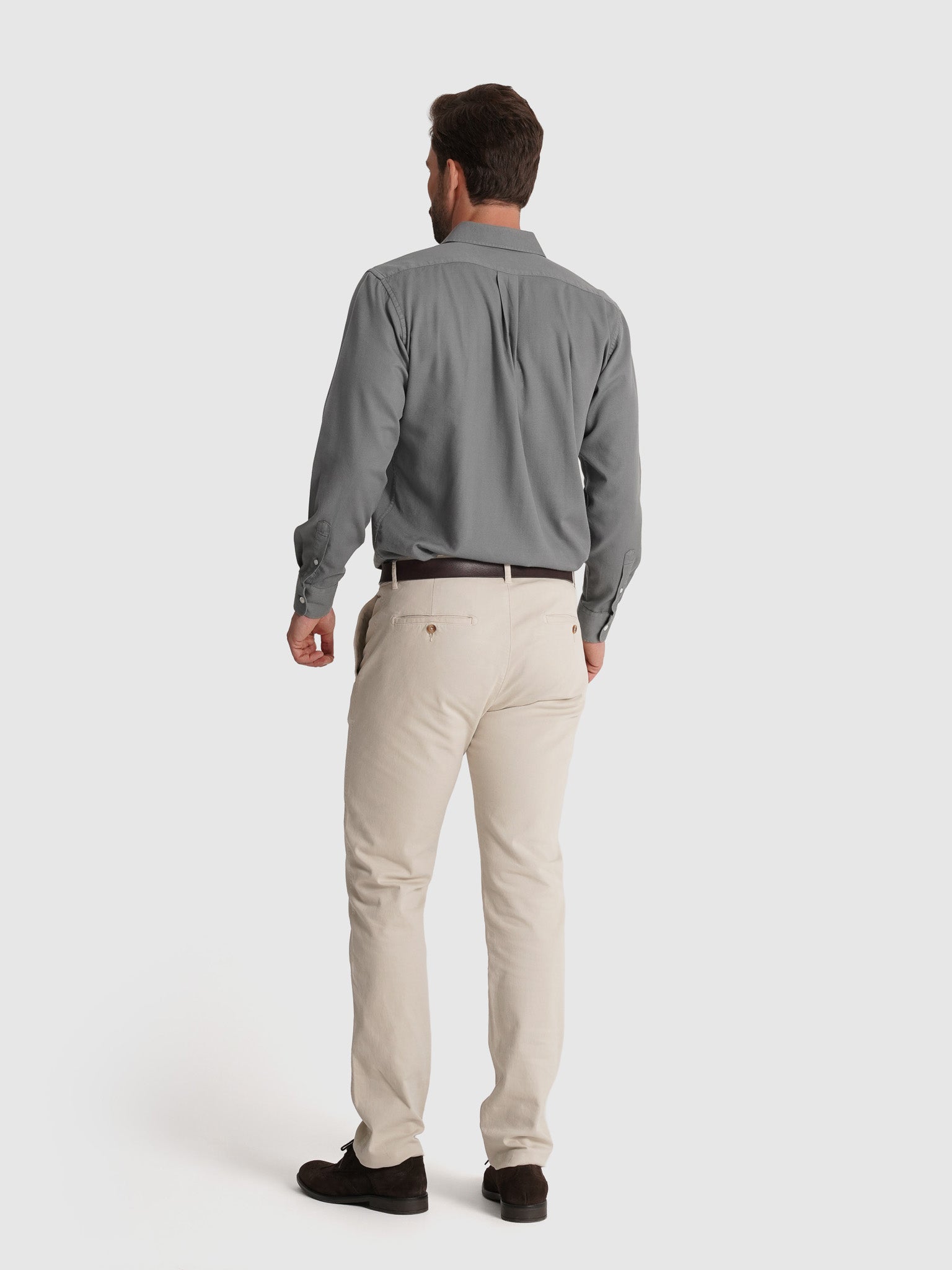 GREEN COTTON SHIRT LONG SLEEVE REGULAR FIT MARK BELLUCCI
