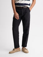 Calças Chinos Regular Fit Linho Azuis Mr. Blue