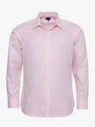 Camisa Algodão Rosa Manga Comprida Slim Fit Mr. Blue