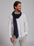 Cachecol Azul Regular Fit Mr. Blue