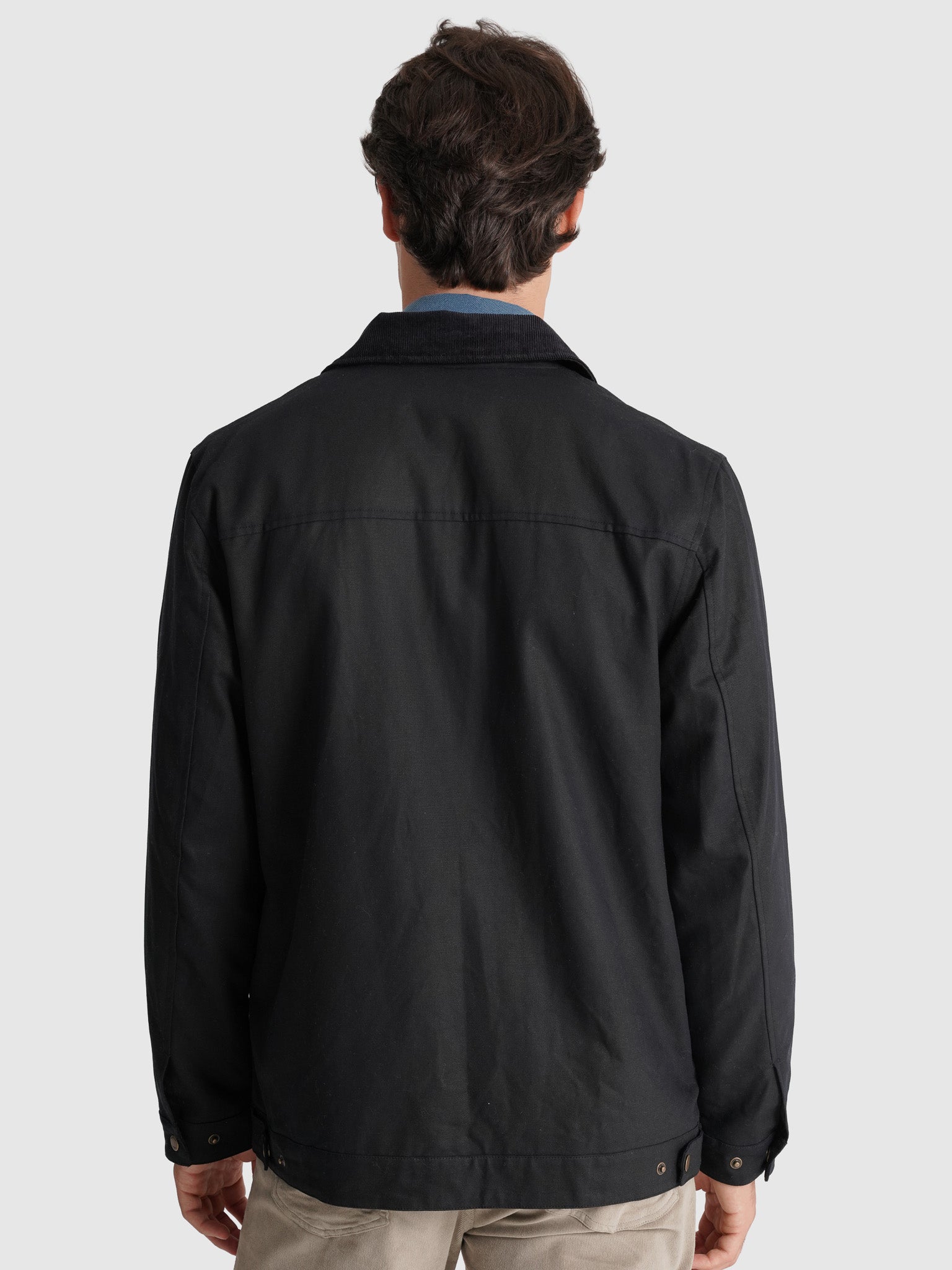Sobretudo Azul Manga Comprida Regular Fit Mr. Blue