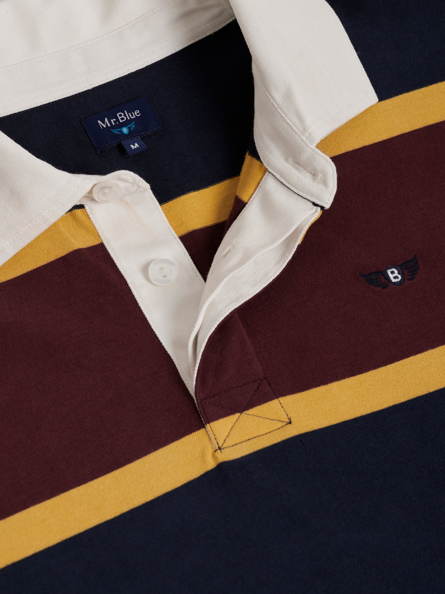 RUGBY BLUE COTTON LONG SLEEVE REGULAR FIT MR. BLUE