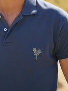 Polo Azul Manga Curta Regular Fit Mr. Blue