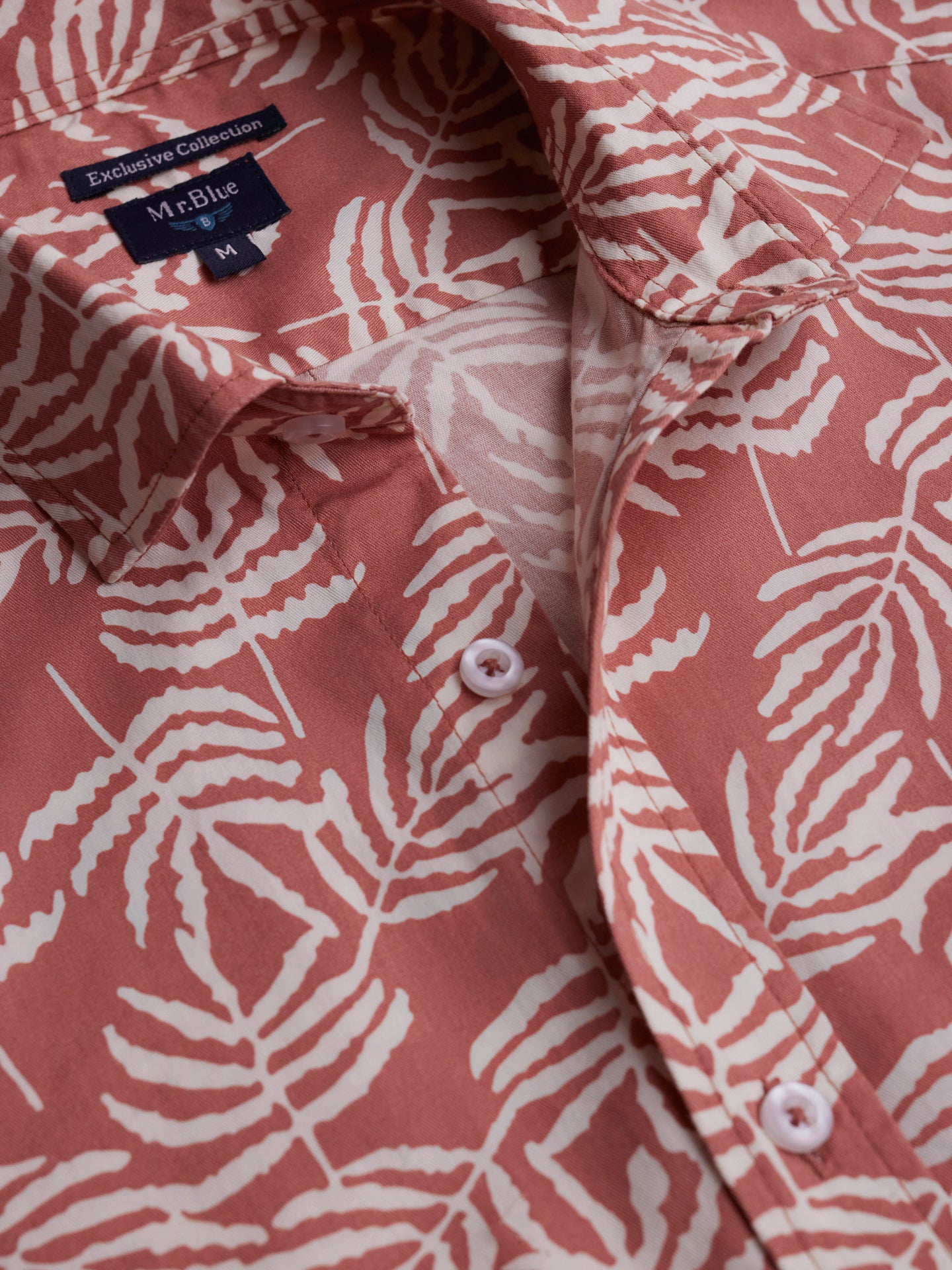Camisa Regular Fit Twill Rosa Mr. Blue