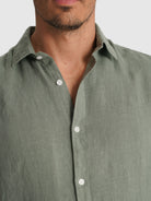 CAMISA VERDE MANGA CURTA TAILORED FIT MARK BELLUCCI