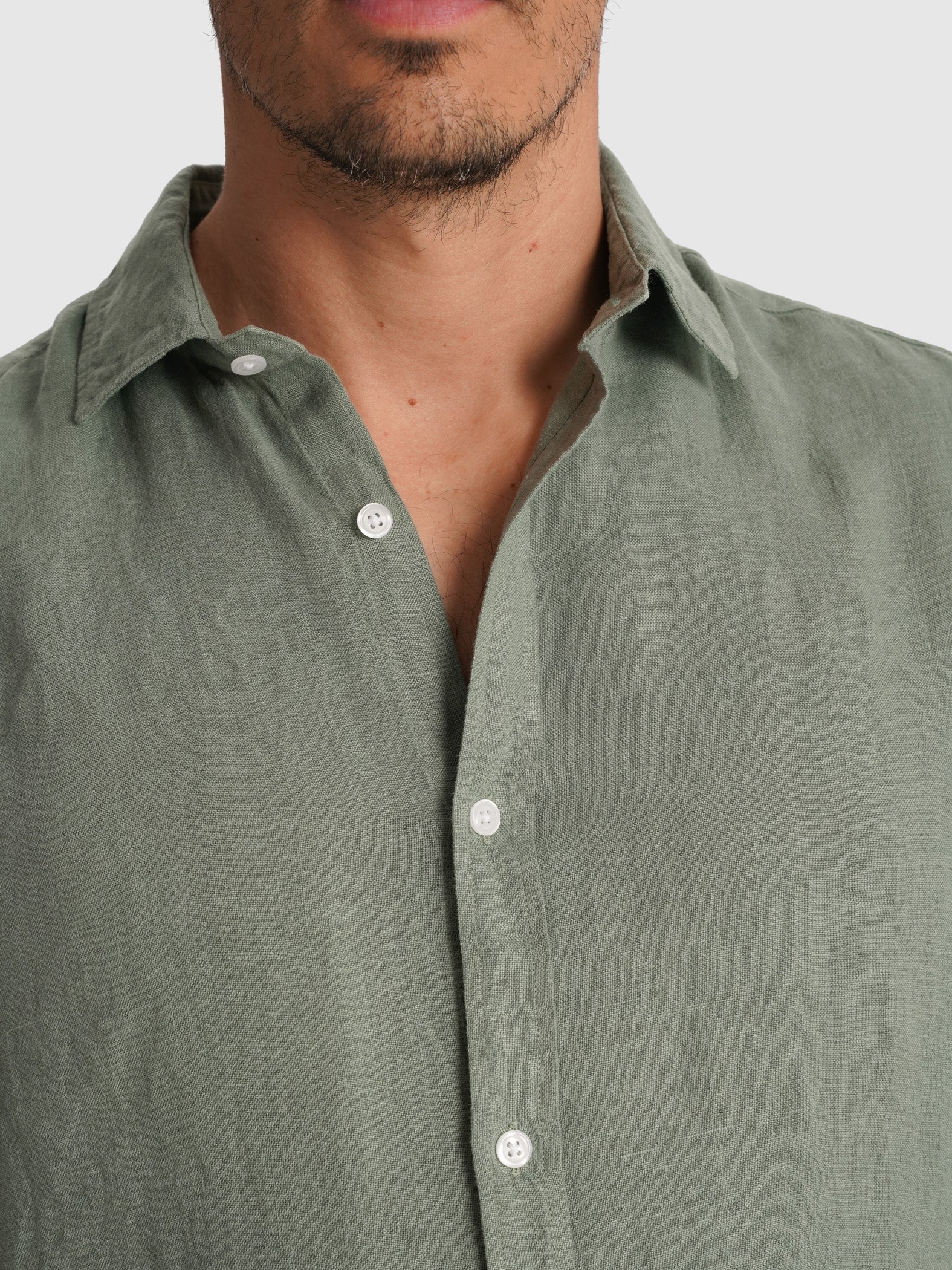 CAMISA VERDE MANGA CURTA TAILORED FIT MARK BELLUCCI