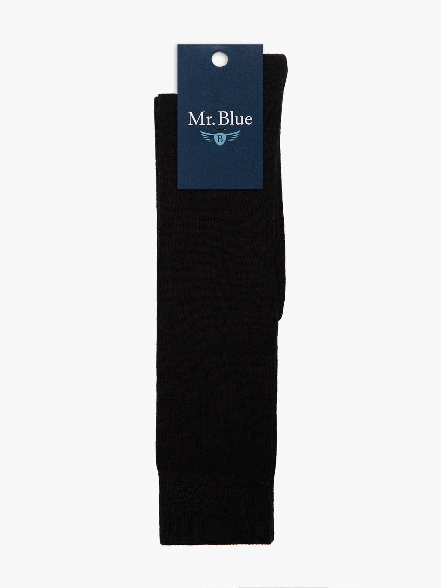 Meias Pretas Regular Fit Mr. Blue