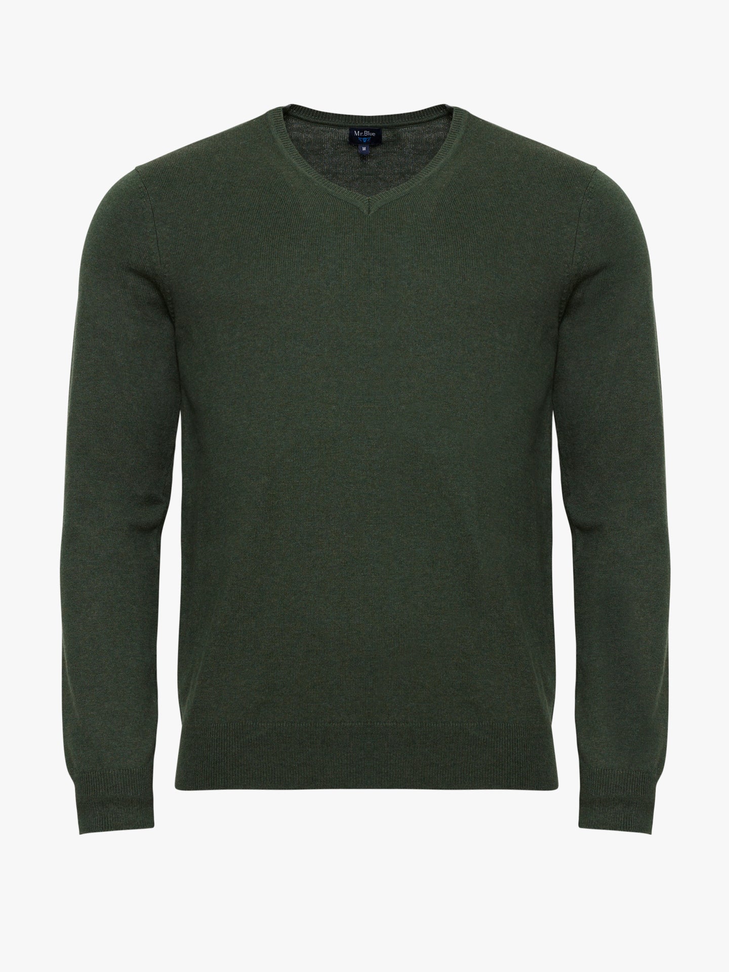 Pullovers Fino Decote em V Mr. Blue