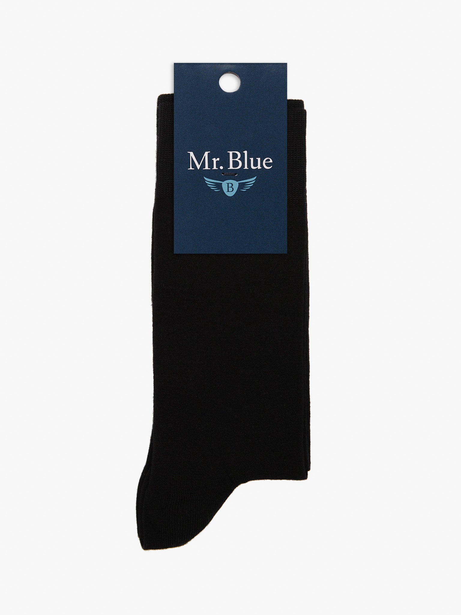 Meias Pretas Regular Fit Mr. Blue