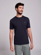 BLUE COTTON T-SHIRT SHORT SLEEVE REGULAR FIT MR. BLUE