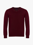 Pullover Caxemira Bordeaux Manga Comprida Regular Fit Mr. Blue