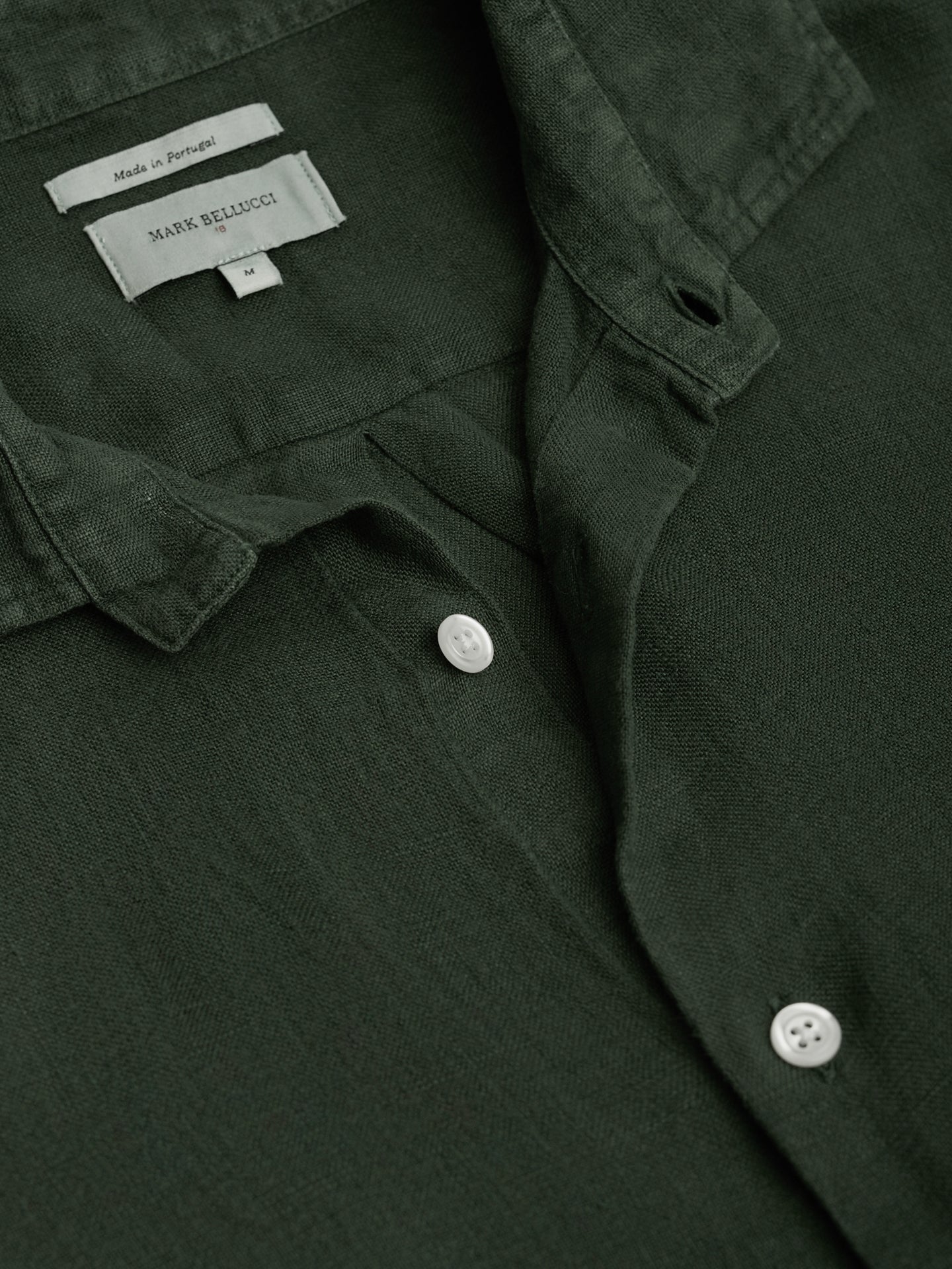 CAMISA VERDE MANGA COMPRIDA TAILORED FIT MARK BELLUCCI