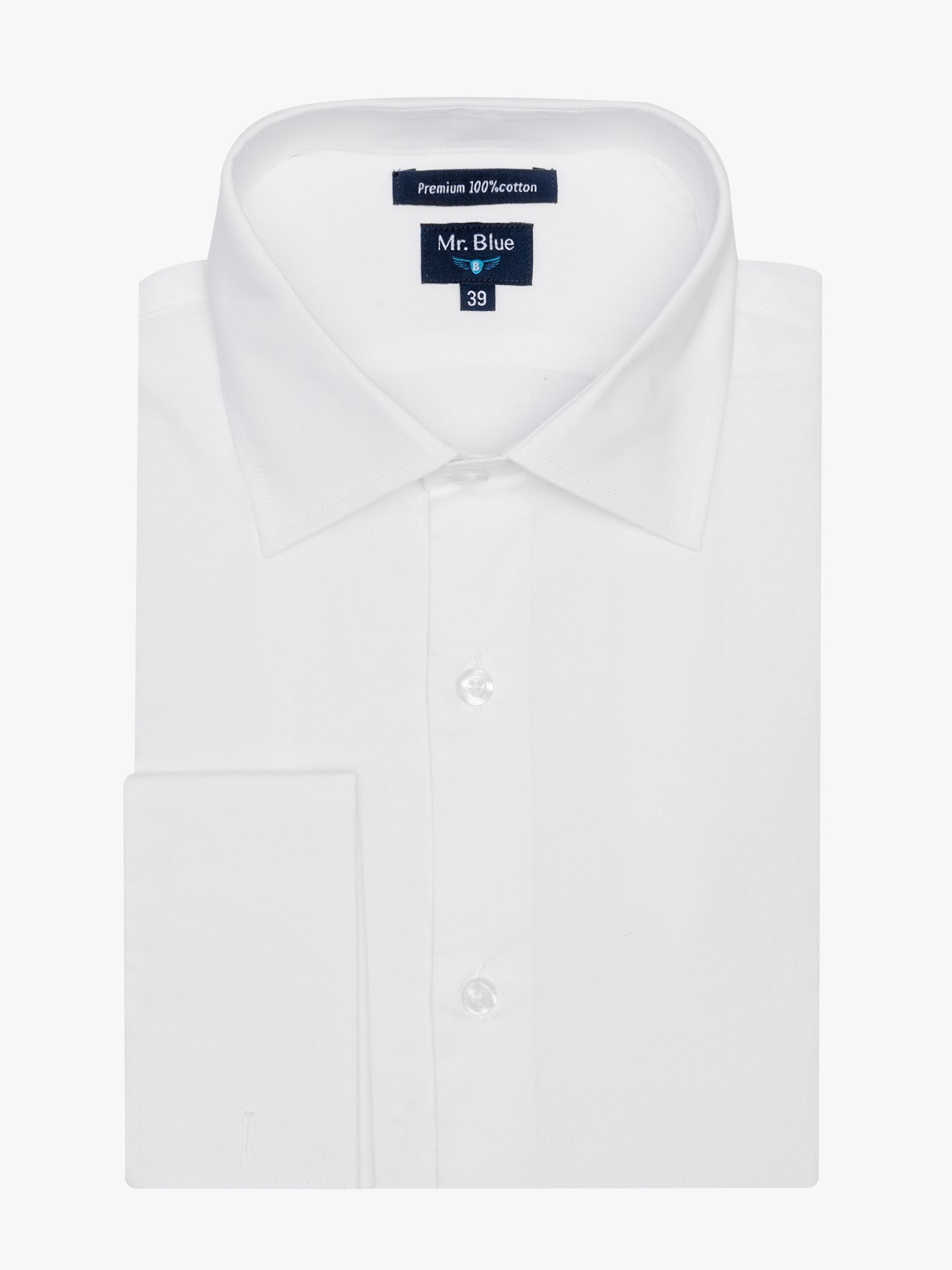 CAMISA BRANCA CLASSIC FIT MR. BLUE