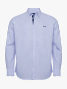 Camisa Algodão Azul Manga Comprida Regular Fit Mr. Blue