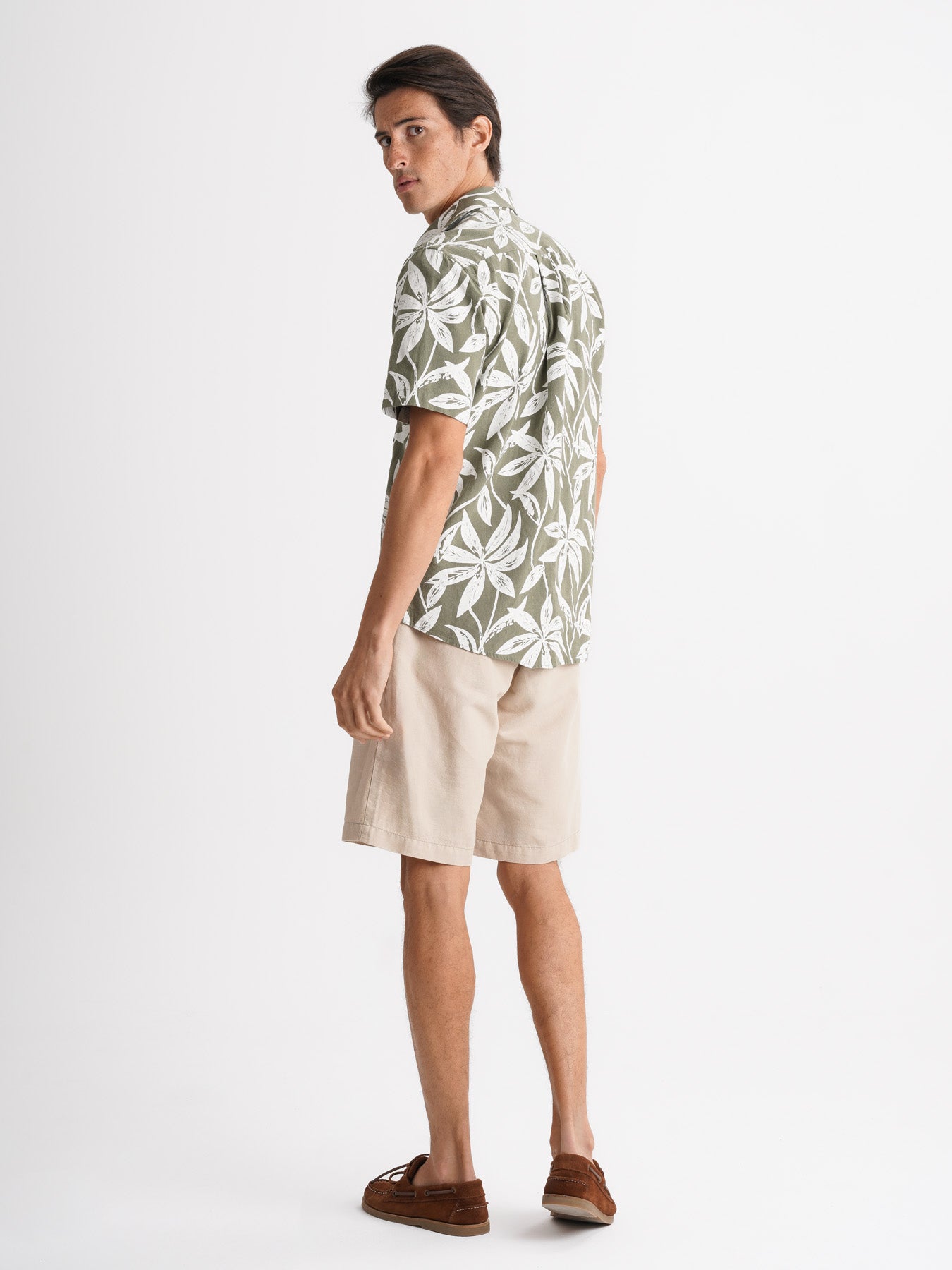 Camisa Regular Fit Linho Cinzenta Mr. Blue