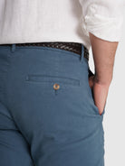 BLUE REGULAR FIT TROUSERS MARK BELLUCCI