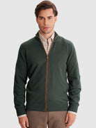 PULLOVER FINO VERDE REGULAR FIT MR. BLUE