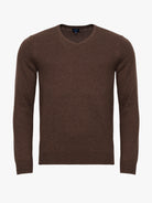 JERSEY FINO MARRÓN CON CODERAS MR REGULAR FIT. AZUL