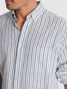 CAMISA VERDE MANGA COMPRIDA REGULAR FIT MR. BLUE