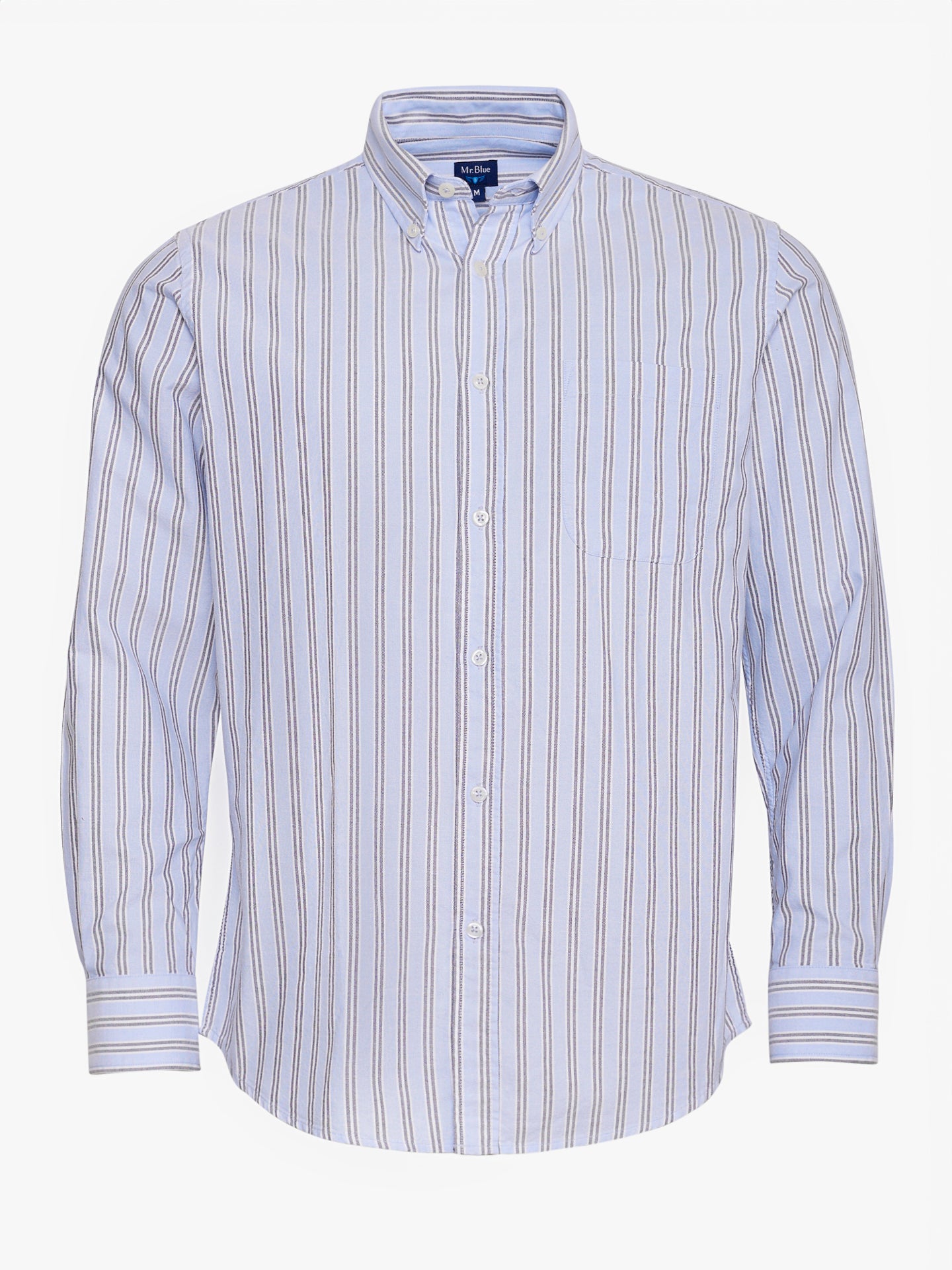 BLUE REGULAR FIT MR SHIRT. BLUE