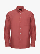 CAMISA ALGODÃO VERMELHA MANGA COMPRIDA REGULAR FIT MR. BLUE