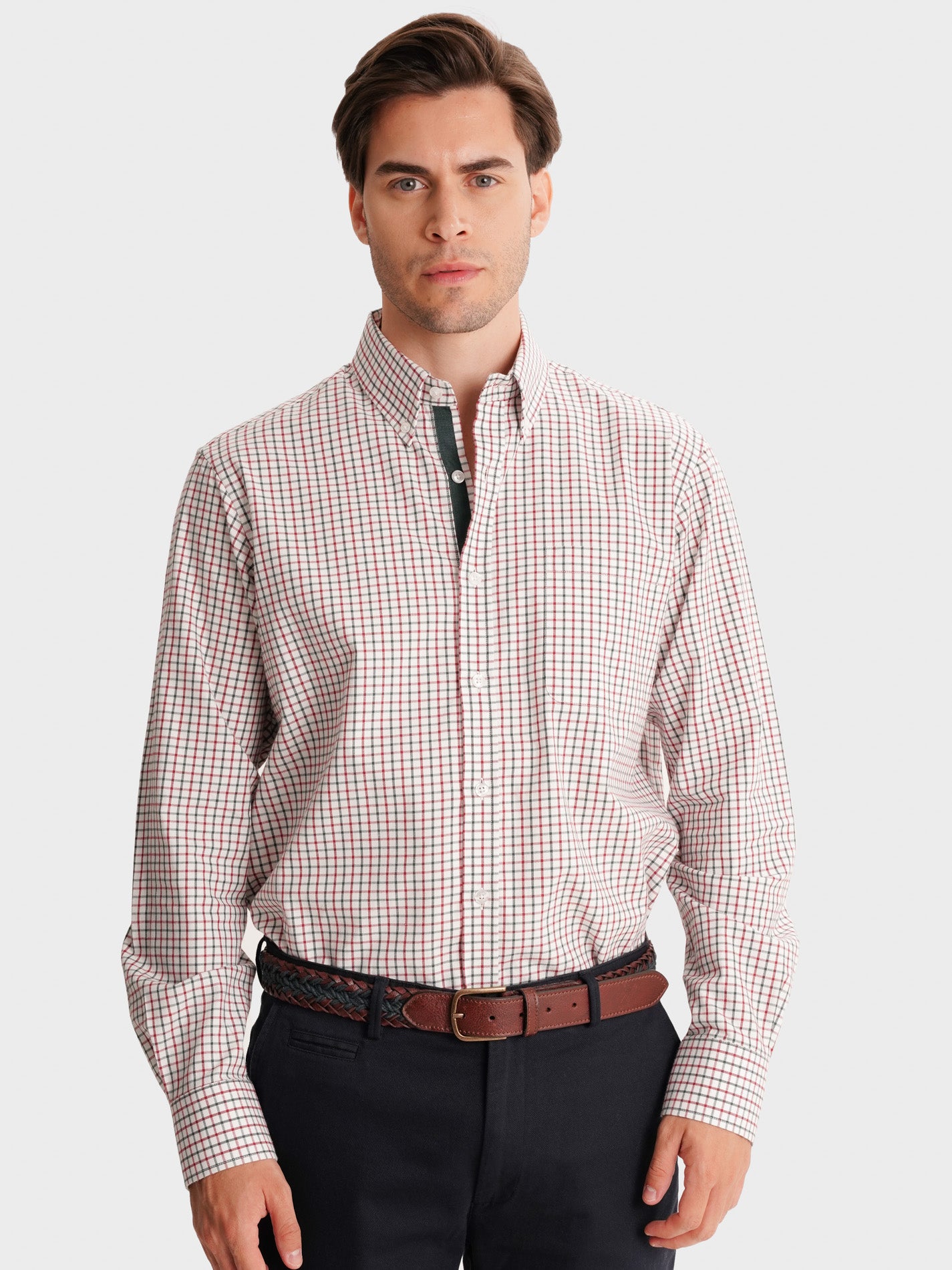 GREEN REGULAR FIT MR SHIRT. BLUE