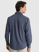 CAMISA ALGODÓN AZUL MANGA LARGA REGULAR FIT MARK BELLUCCI