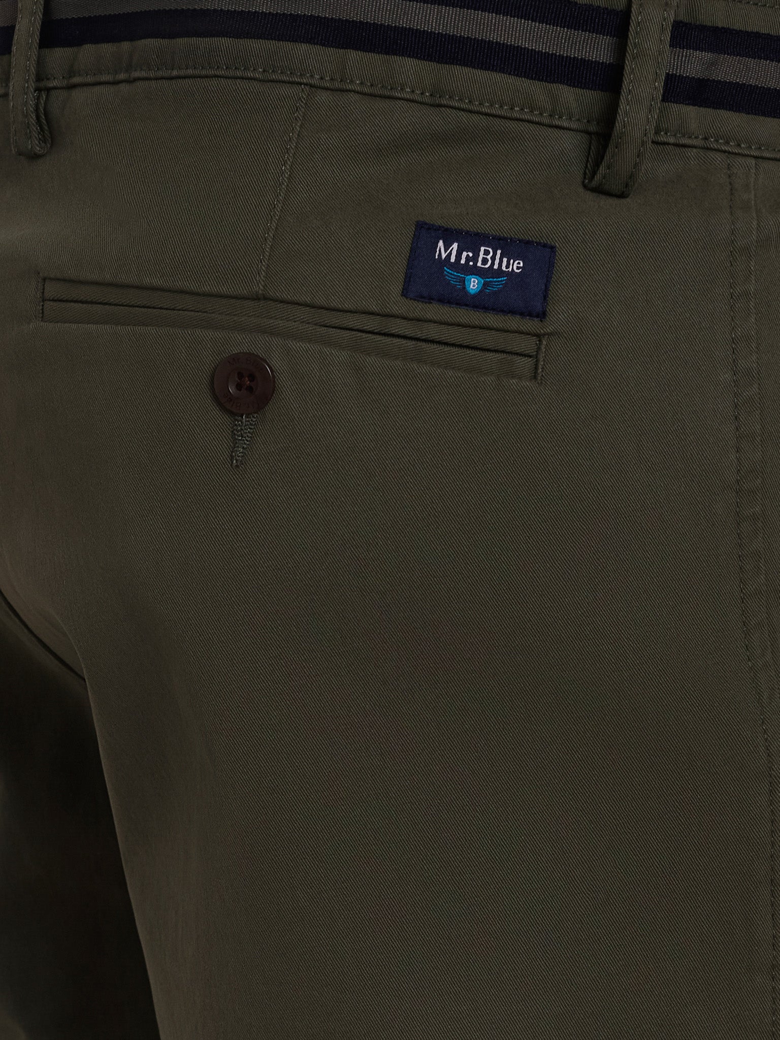 Calça Algodão Verdes Regular Fit Mr. Blue