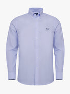 Camisa Algodão Azul Manga Comprida Regular Fit Mr. Blue