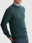 GREEN THIN PULLOVER LONG SLEEVE REGULAR FIT MR. BLUE