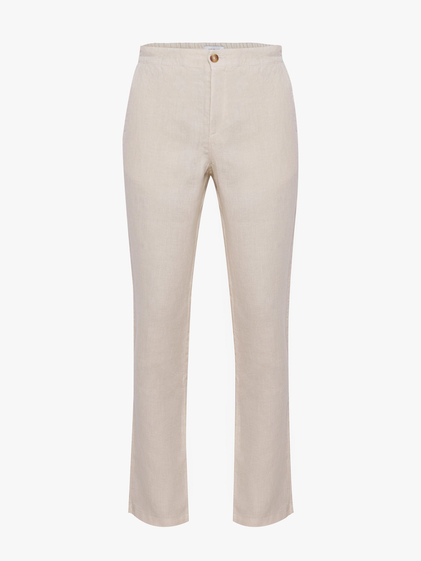 PANTALÓN LINO REGULAR FIT BEIGE MARK BELLUCCI