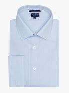 Camisa Algodão Azul Manga Comprida Classic Fit Mr. Blue
