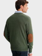 JERSEY FINO VERDE CON CODERAS MR REGULAR FIT. AZUL
