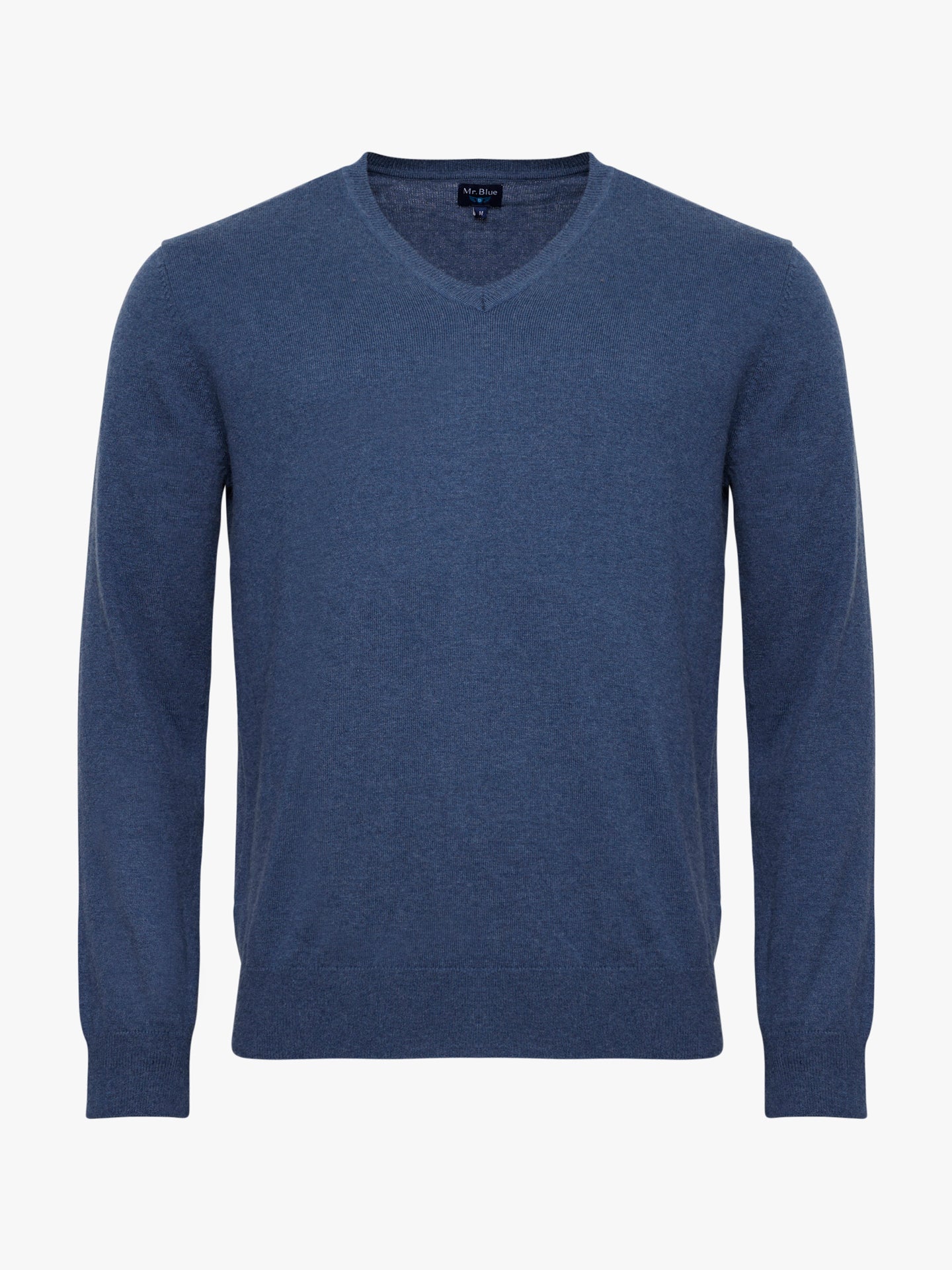 Pullovers Fino Decote em V Mr. Blue