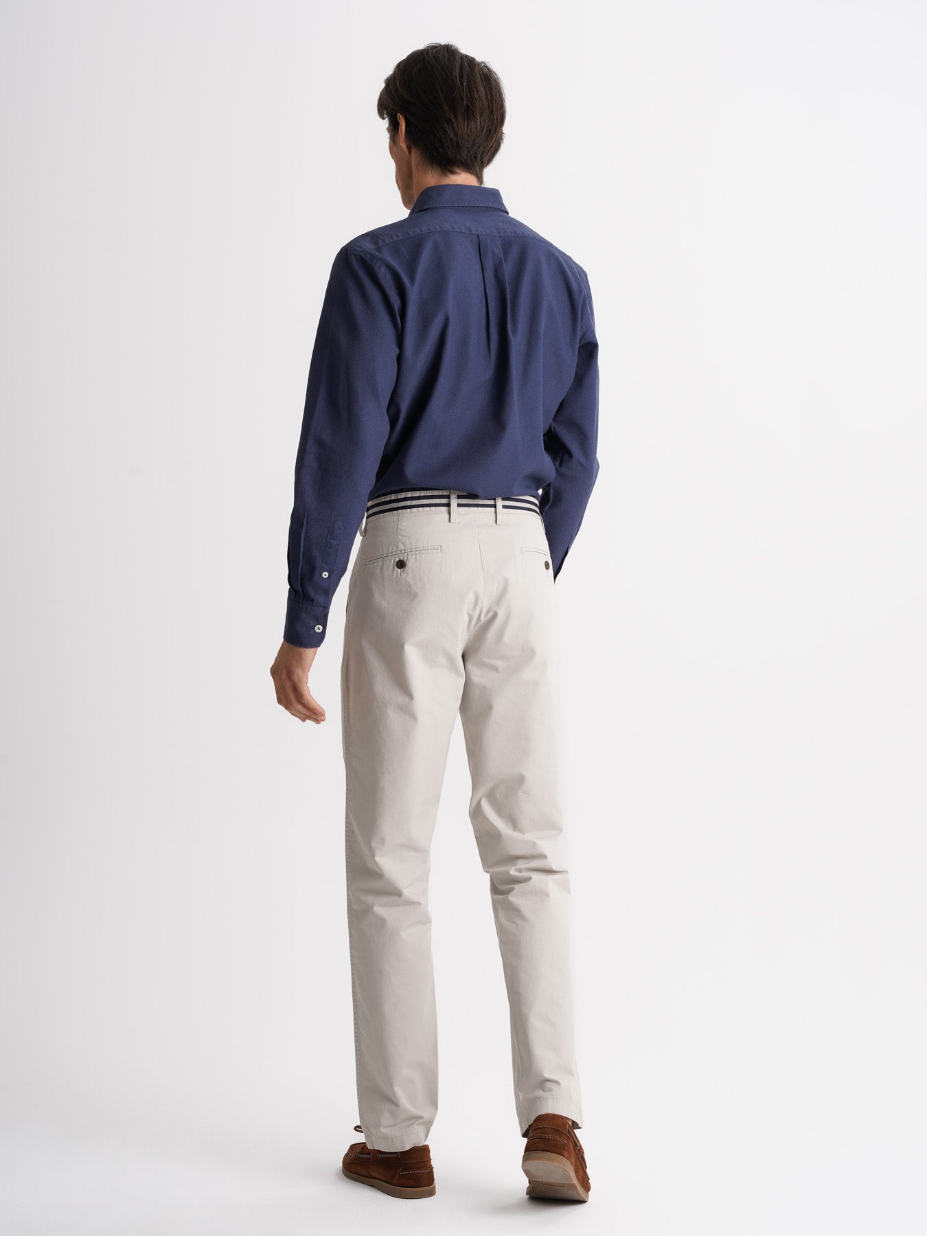 Calças Chinos Regular Fit Twill Cinzentas Mr. Blue