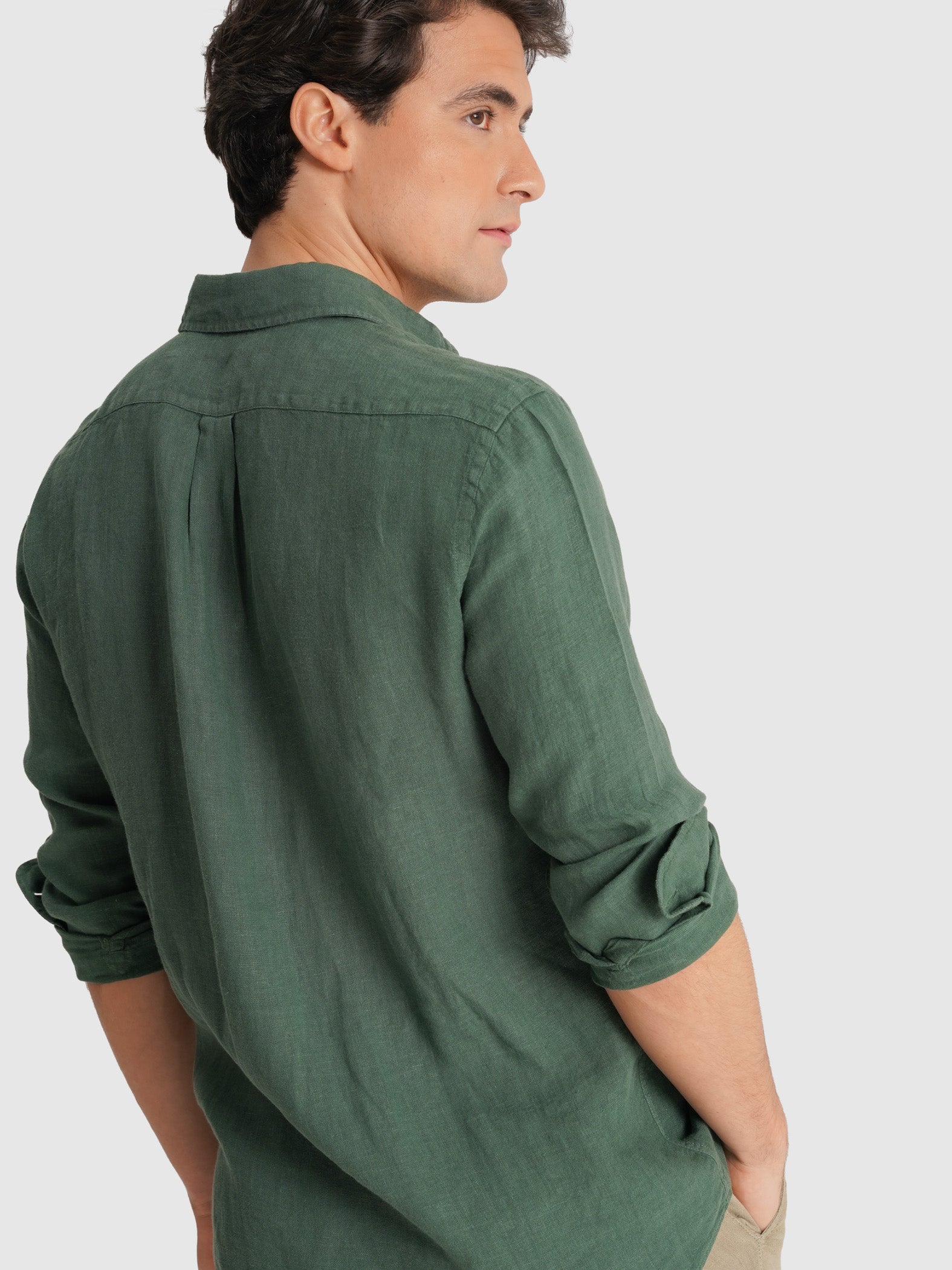CAMISA VERDE MANGA COMPRIDA REGULAR FIT MARK BELLUCCI