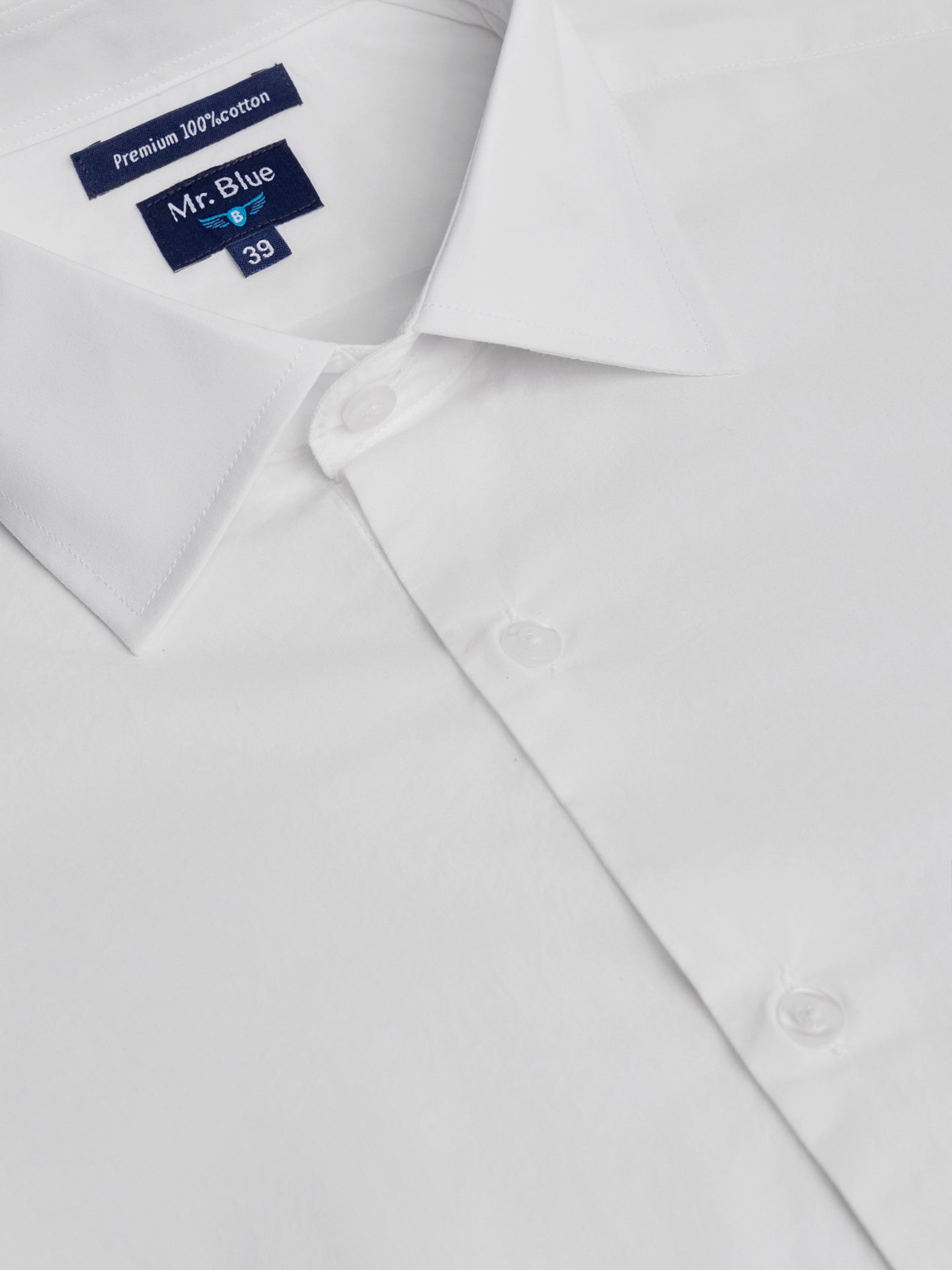 CAMISA BRANCA CLASSIC FIT MR. BLUE