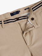 BEIGE STRUCTURED TROUSERS REGULAR FIT MR. BLUE