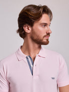 Polo Rosa Manga Curta Regular Fit Mr. Blue